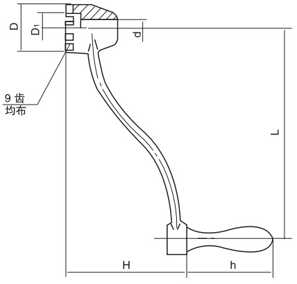 HY8310.18搖把結(jié)構圖